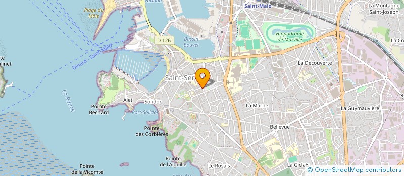 localisation de l'entreprise MONSIEUR JEAN FURET  SAINT-MALO
