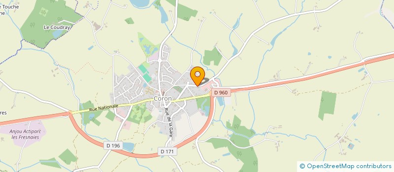 localisation de l'entreprise MONSIEUR JEAN GABILLE  CORON