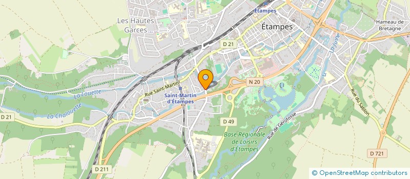 localisation de l'entreprise MONSIEUR JEAN-GABRIEL BRUN à ETAMPES