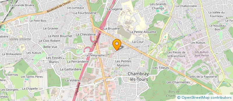 localisation de l'entreprise MONSIEUR JEAN-GABRIEL CAU  CHAMBRAY-LES-TOURS