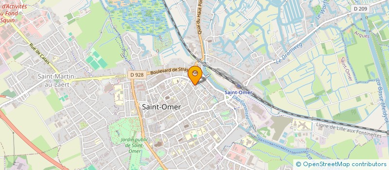 localisation de l'entreprise MONSIEUR JEAN-GABRIEL DENIMAL  SAINT-OMER