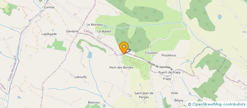 localisation de l'entreprise MONSIEUR JEAN GABRIEL LATOUR  CASTELNAU-MONTRATIER