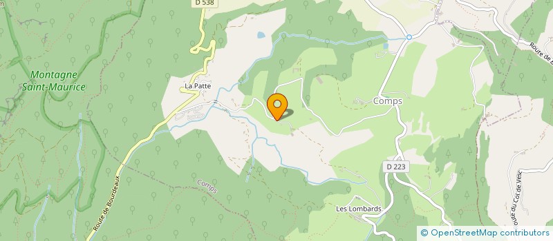 localisation de l'entreprise MONSIEUR JEAN-GABRIEL PAULET  COMPS