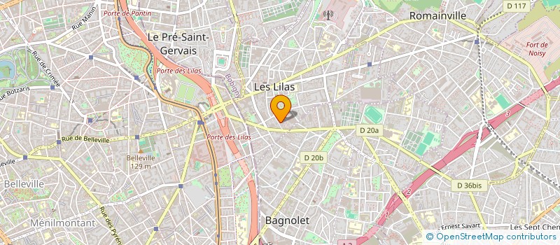 localisation de l'entreprise MONSIEUR JEAN-GABRIEL PERIOT à LES LILAS