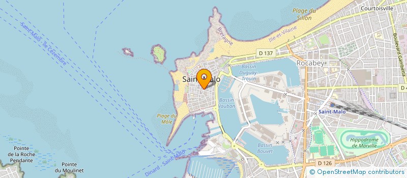 localisation de l'entreprise MONSIEUR JEAN-GABRIEL ROBERT  SAINT-MALO