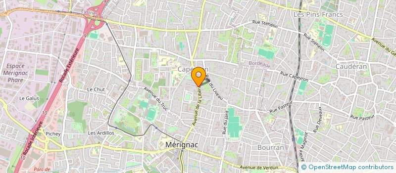 localisation de l'entreprise MONSIEUR JEAN GABRIEL TSIAFINDRA  MERIGNAC