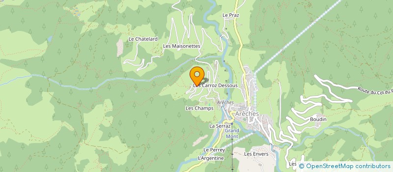 localisation de l'entreprise MONSIEUR JEAN GACHET-MAUROZ  BEAUFORT