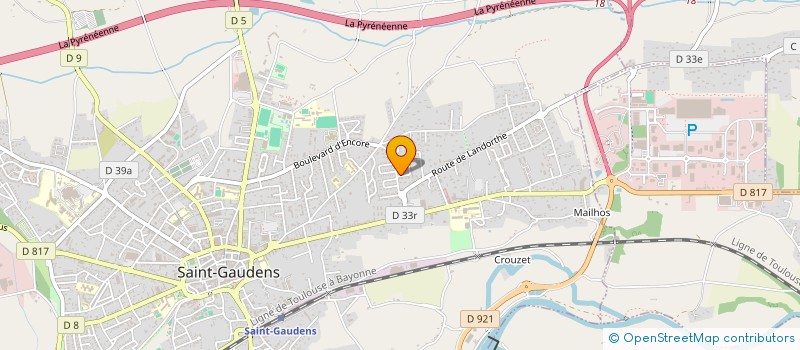 localisation de l'entreprise MONSIEUR JEAN-GAEL SERRANO  SAINT-GAUDENS