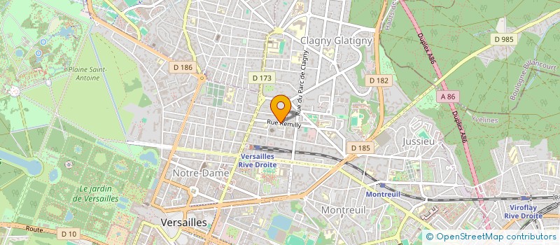 localisation de l'entreprise MONSIEUR JEAN GAFFAR à VERSAILLES