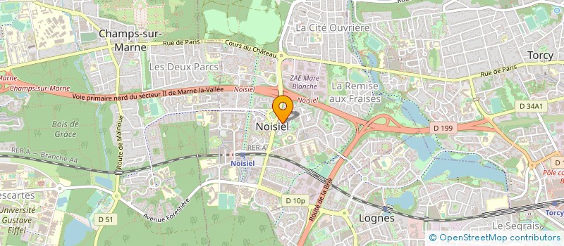 localisation de l'entreprise MONSIEUR JEAN GAGEY à NOISIEL
