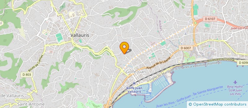 localisation de l'entreprise MONSIEUR JEAN GAGLIOTI à VALLAURIS