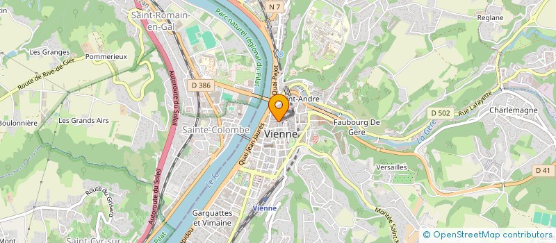 localisation de l'entreprise MONSIEUR JEAN GAGNOR à VIENNE