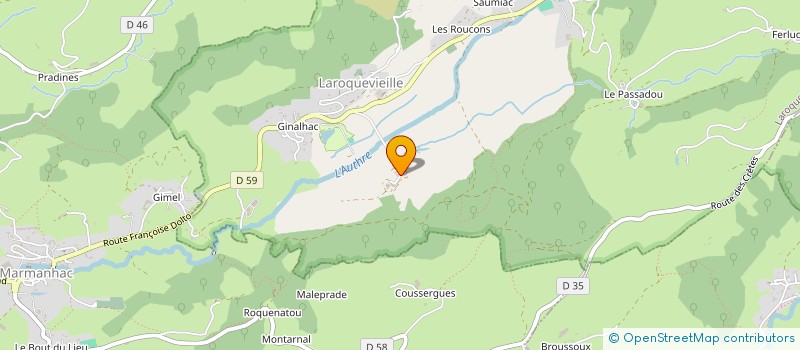 localisation de l'entreprise MONSIEUR JEAN GAILLARD à LAROQUEVIEILLE