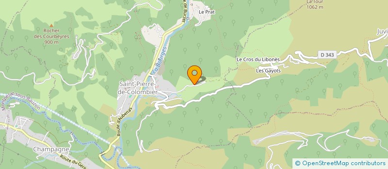localisation de l'entreprise MONSIEUR JEAN GAILLARD  SAINT-PIERRE-DE-COLOMBIER