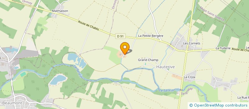 localisation de l'entreprise MONSIEUR JEAN GAILLARD  GURGY