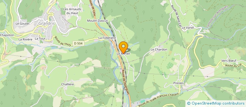 localisation de l'entreprise MONSIEUR JEAN GAILLARD  LAMURE-SUR-AZERGUES