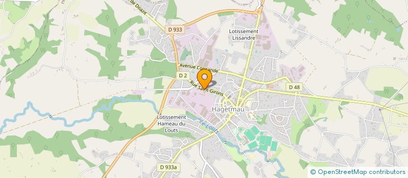localisation de l'entreprise MONSIEUR JEAN GAILLET à HAGETMAU
