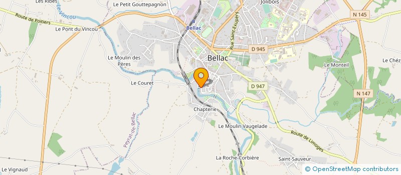 localisation de l'entreprise MONSIEUR JEAN GAL à BELLAC