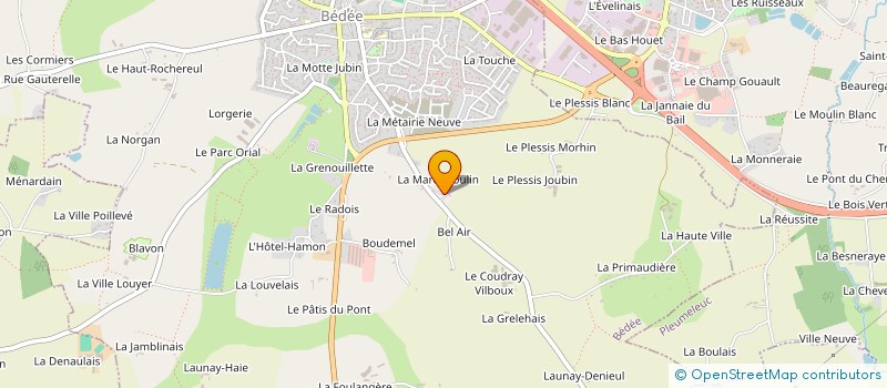 localisation de l'entreprise MONSIEUR JEAN GALAIS  BEDEE