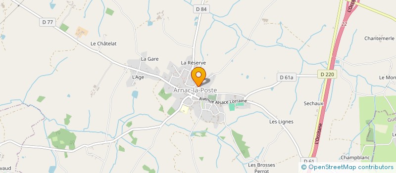 localisation de l'entreprise MONSIEUR JEAN GALAMON à ARNAC-LA-POSTE