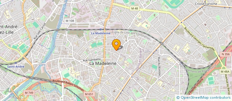 localisation de l'entreprise MONSIEUR JEAN GALAND à LA MADELEINE