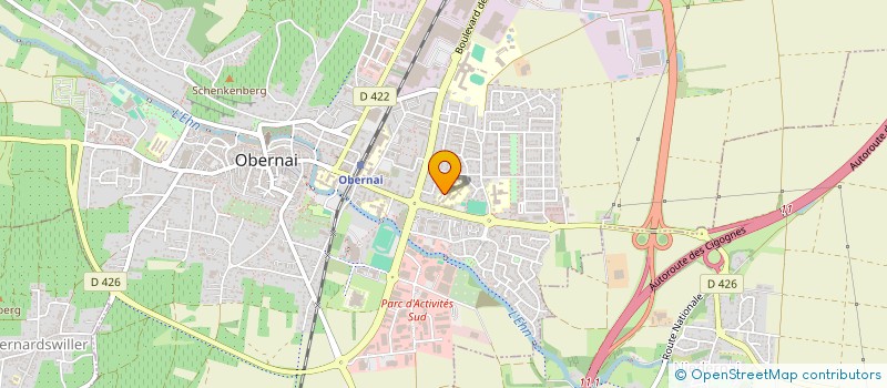 localisation de l'entreprise MONSIEUR JEAN GALLAND  OBERNAI