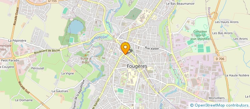 localisation de l'entreprise MONSIEUR JEAN GALODE  FOUGERES