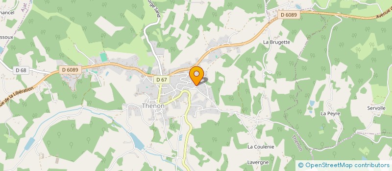 localisation de l'entreprise MONSIEUR JEAN GALOIN  AZERAT