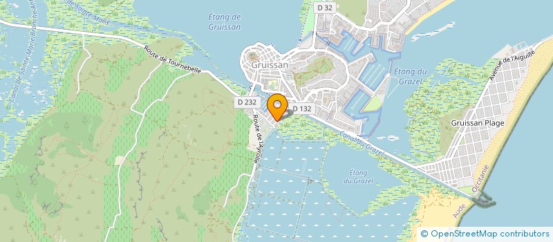 localisation de l'entreprise MONSIEUR JEAN GALY  GRUISSAN