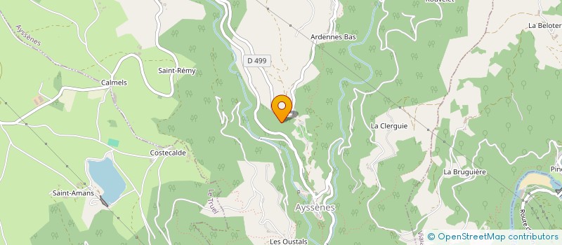 localisation de l'entreprise MONSIEUR JEAN GALZIN  AYSSENES