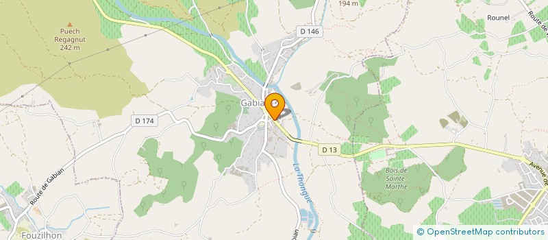 localisation de l'entreprise MONSIEUR JEAN GALZY  GABIAN