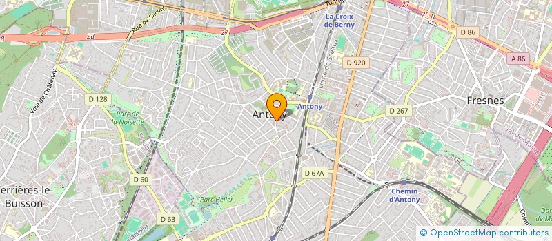 localisation de l'entreprise MONSIEUR JEAN GAMAIN  ANTONY