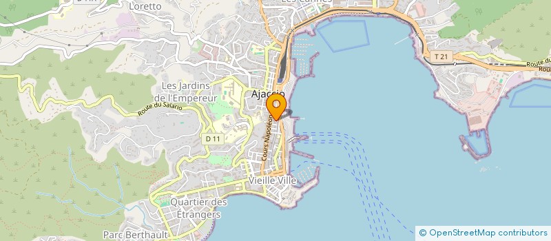 localisation de l'entreprise MONSIEUR JEAN GAMBERELLI à AJACCIO