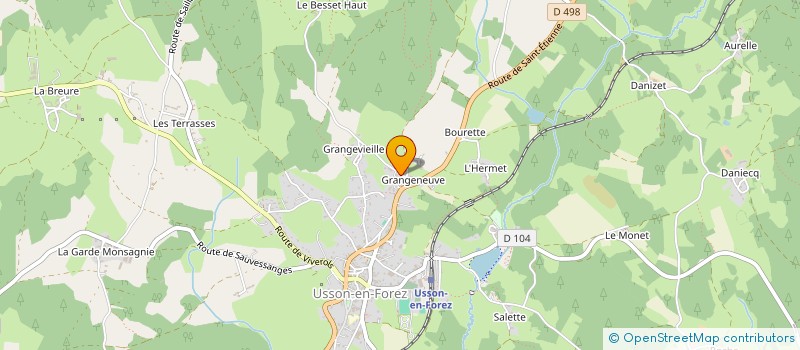 localisation de l'entreprise MONSIEUR JEAN GANIVET  USSON-EN-FOREZ