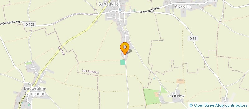 localisation de l'entreprise MONSIEUR JEAN GANTIER  SURTAUVILLE