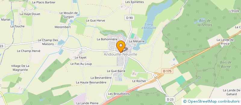 localisation de l'entreprise MONSIEUR JEAN GARABELLO  ANDOUILLE-NEUVILLE