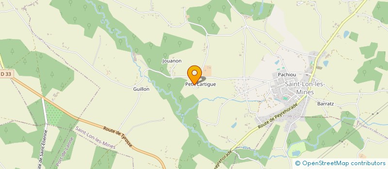 localisation de l'entreprise MONSIEUR JEAN GARBAY  SAINT-LON-LES-MINES