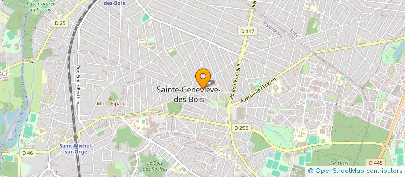 localisation de l'entreprise MONSIEUR JEAN GARCEZ à SAINTE-GENEVIEVE-DES-BOIS