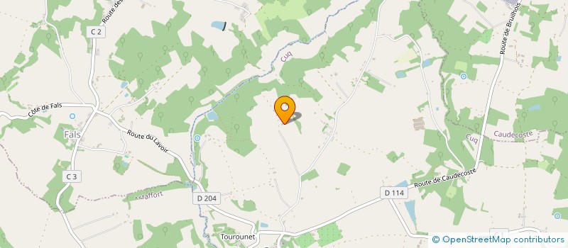 localisation de l'entreprise MONSIEUR JEAN GARCIA  CAUDECOSTE