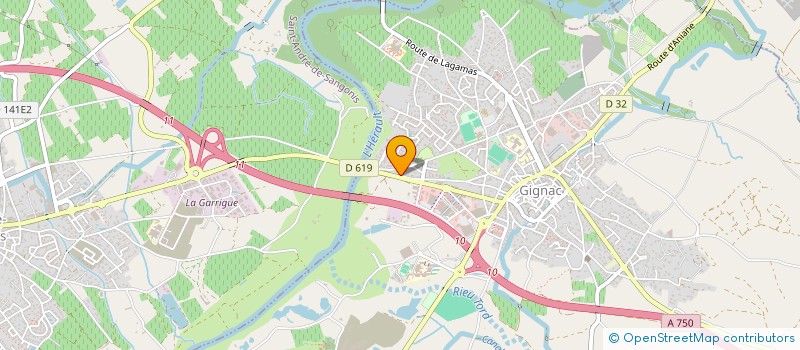 localisation de l'entreprise MONSIEUR JEAN GARCIA à GIGNAC