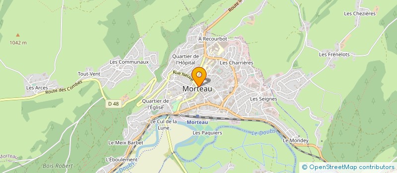 localisation de l'entreprise MONSIEUR JEAN GARESSUS à MORTEAU