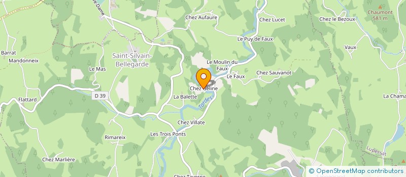 localisation de l'entreprise MONSIEUR JEAN GARINO à SAINT-SILVAIN-BELLEGARDE