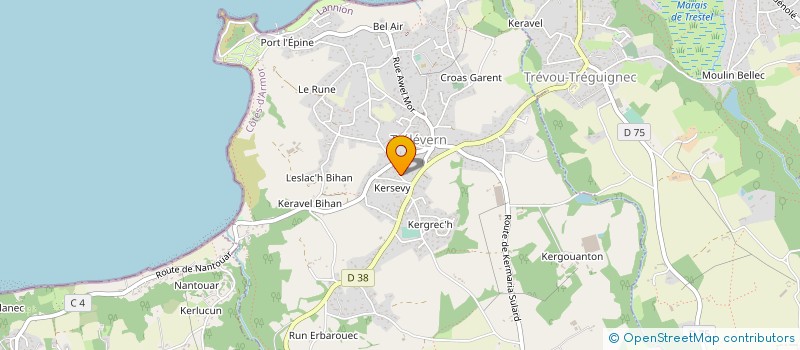 localisation de l'entreprise MONSIEUR JEAN GARLAN  TRELEVERN