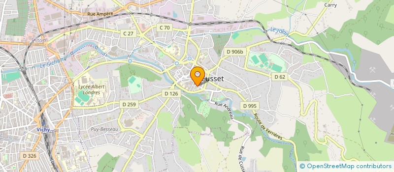 localisation de l'entreprise MONSIEUR JEAN GARMY à CUSSET