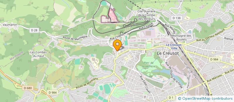 localisation de l'entreprise MONSIEUR JEAN GARNIER à LE CREUSOT