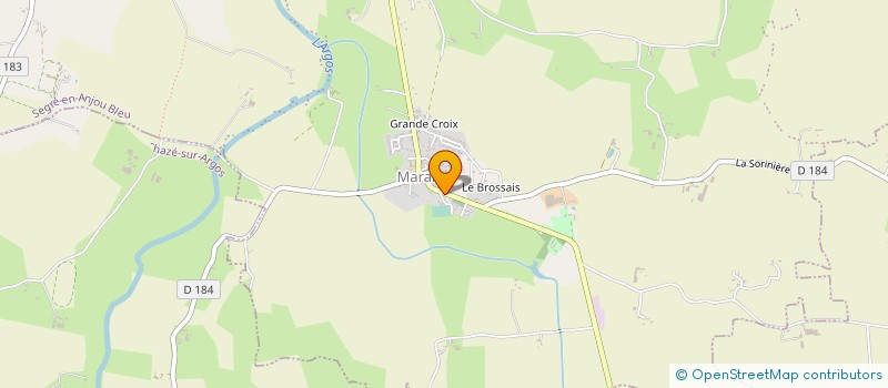 localisation de l'entreprise MONSIEUR JEAN GARNIER  SEGRE-EN-ANJOU BLEU