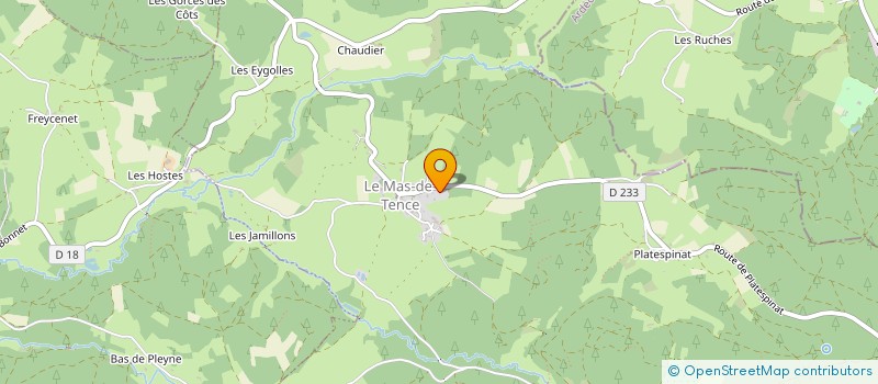 localisation de l'entreprise MONSIEUR JEAN GARNIER  LE MAS-DE-TENCE