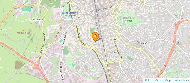 localisation de l'entreprise MONSIEUR JEAN GARNIER  SAINT-ETIENNE