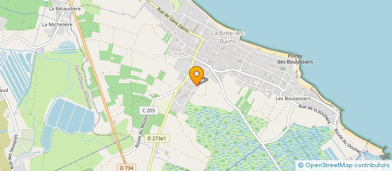 localisation de l'entreprise MONSIEUR JEAN GARNIER  LA BREE-LES-BAINS