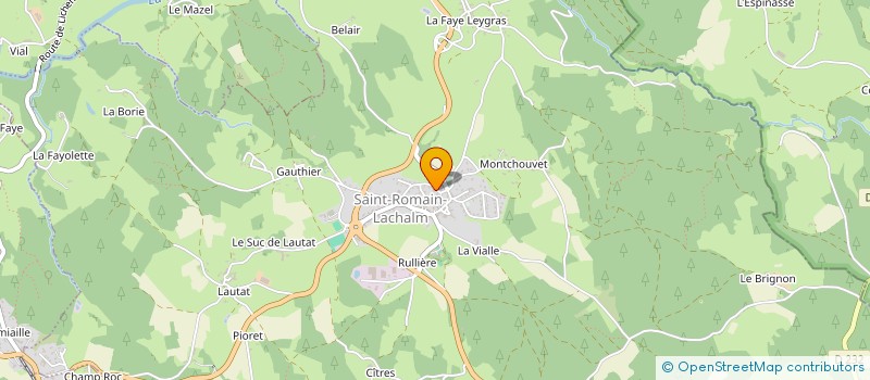 localisation de l'entreprise MONSIEUR JEAN GARNIER à SAINT-ROMAIN-LACHALM